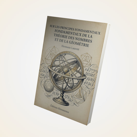 Livre Sur les Principes Fondamentaux de la Théorie des Nombres et de la Géométrie - Hermann Laurent - Couverture 3D