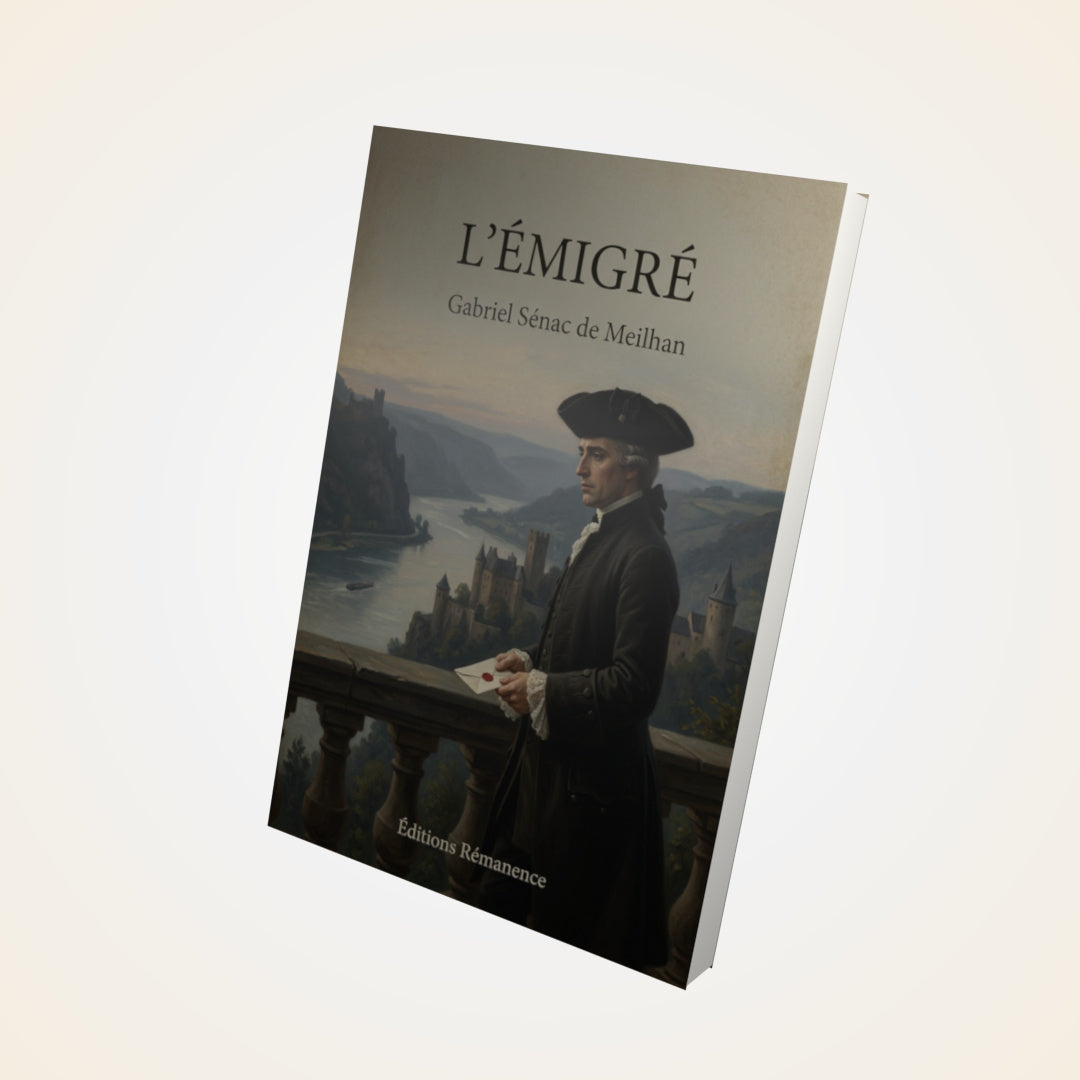 Livre L'Émigré - Gabriel Sénac de Meilhan - Couverture 3D