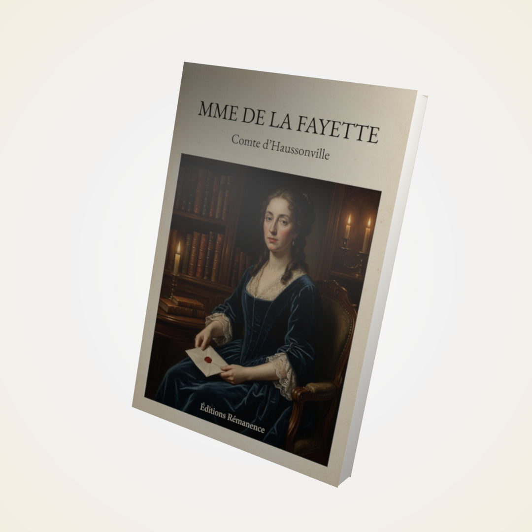 Livre Mme de La Fayette - Comte d'Haussonville - Couverture 3D