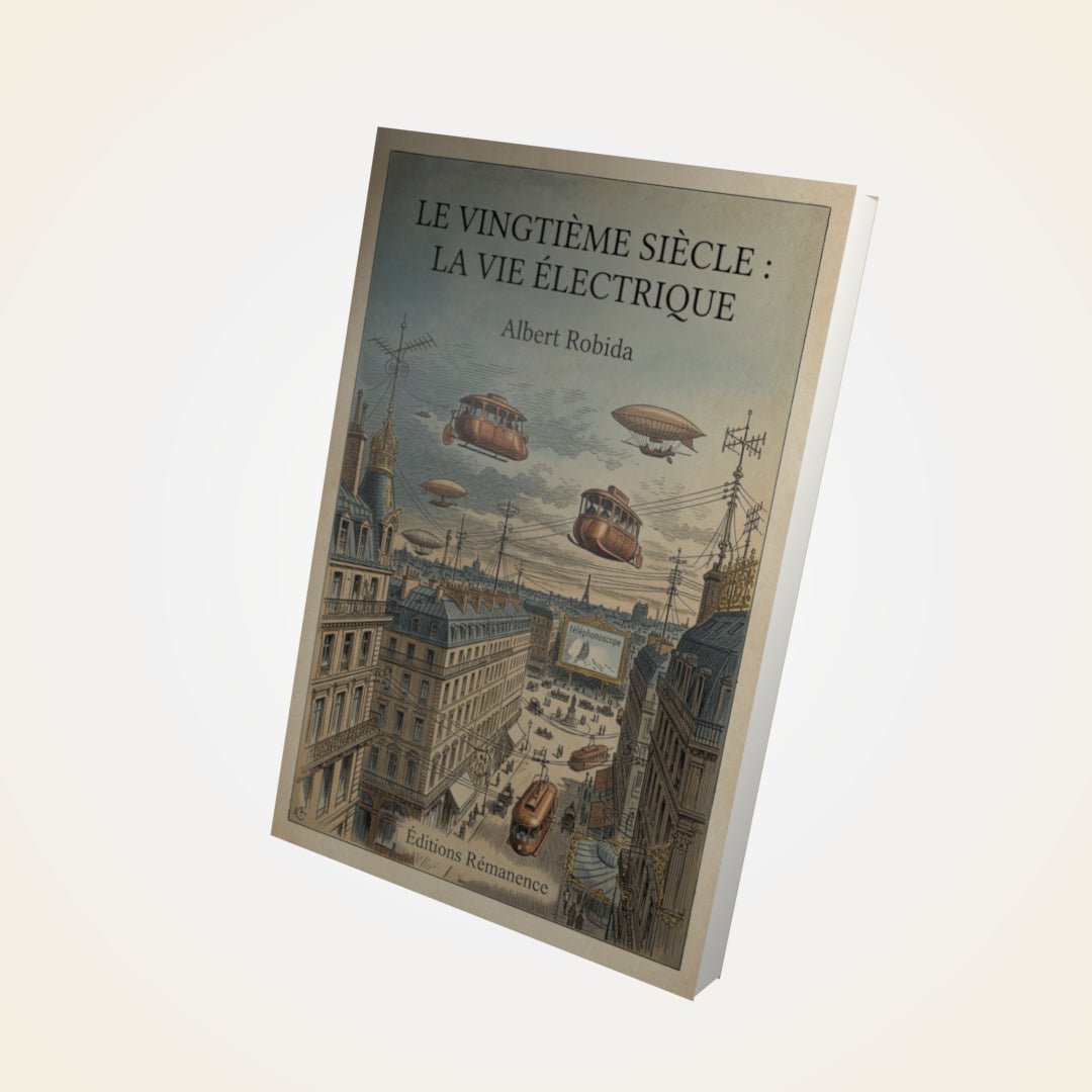 Livre Le Vingtième Siècle : La Vie Électrique - Albert Robida - Couverture 3D