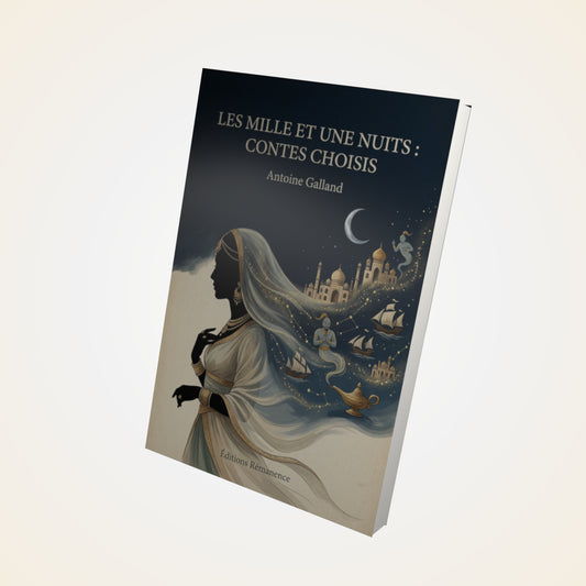 Livre Les mille et une nuits : contes choisis - Antoine Galland - Couverture 3D