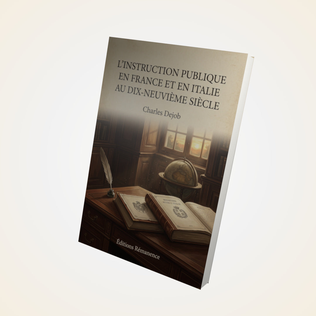 Livre L'Instruction Publique en France et en Italie au dix-neuvième siècle - Charles Dejob - Couverture 3D