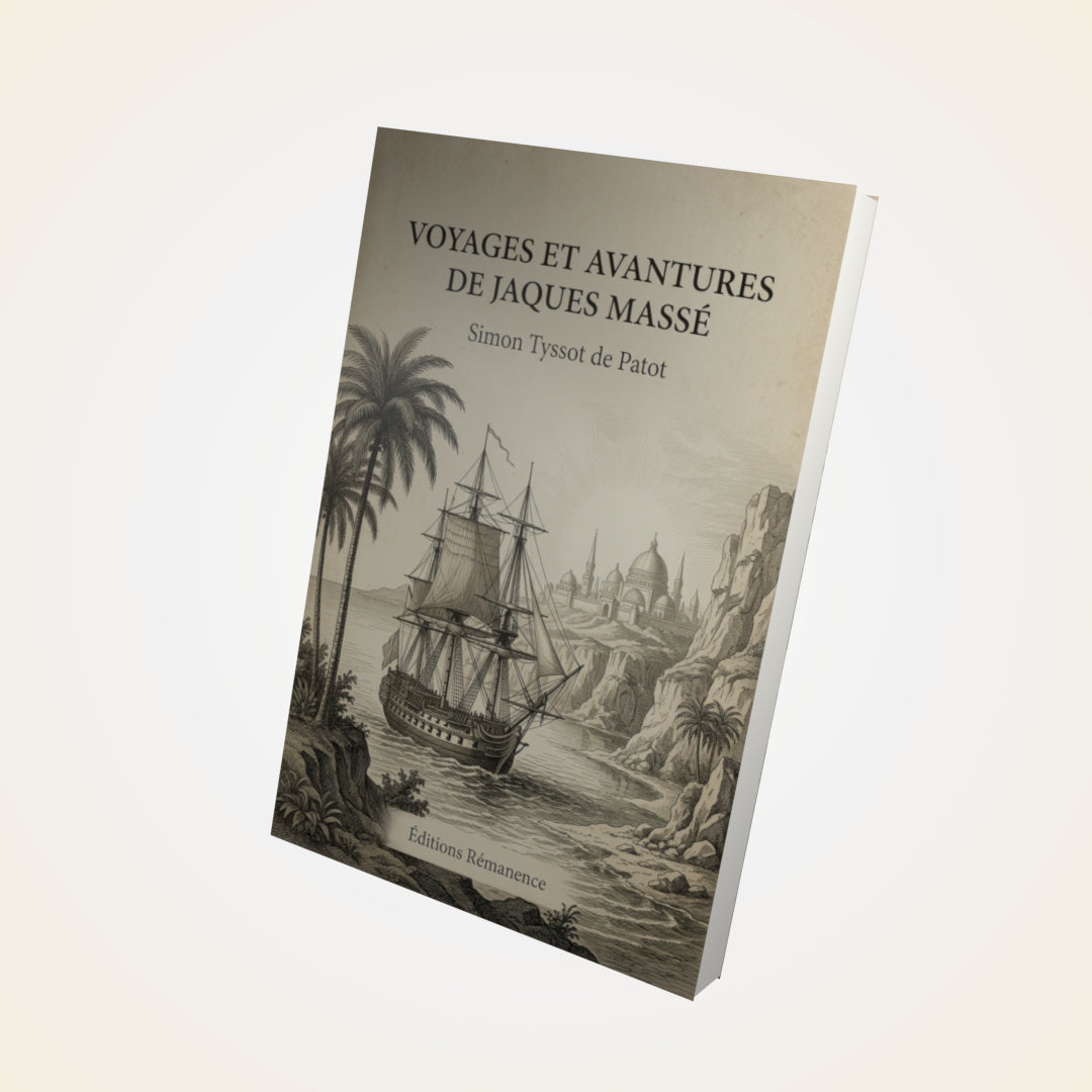 Livre Voyages et Avantures de Jaques Massé - Simon Tyssot de Patot - Couverture 3D