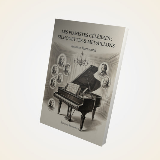 Livre Les pianistes célèbres : silhouettes & médaillons - Antoine Marmontel - Couverture 3D