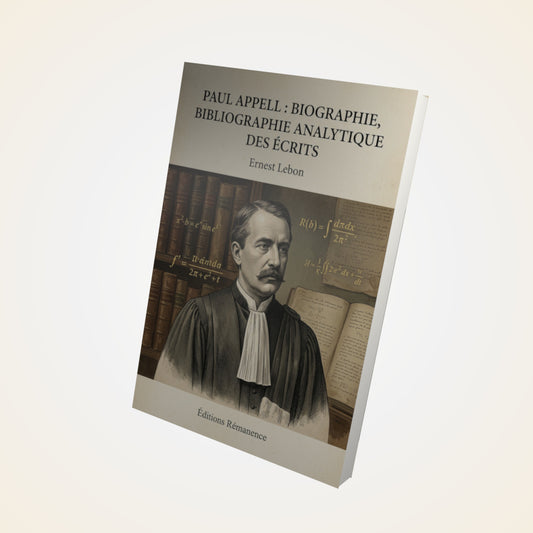Livre Paul Appell : Biographie, Bibliographie Analytique des Écrits - Ernest Lebon - Couverture 3D