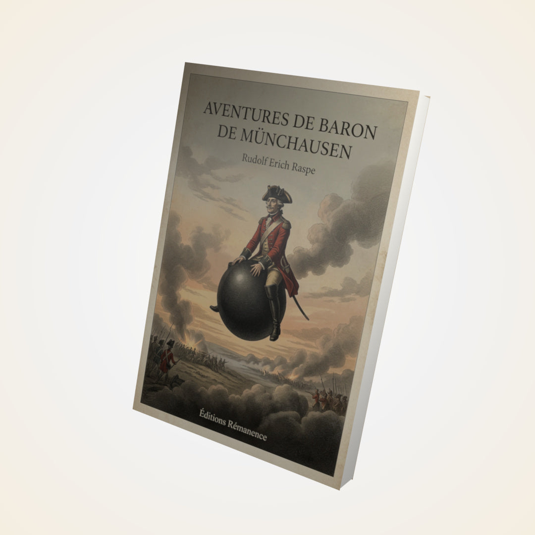 Livre Aventures de Baron de Münchausen - Rudolf Erich Raspe - Couverture 3D