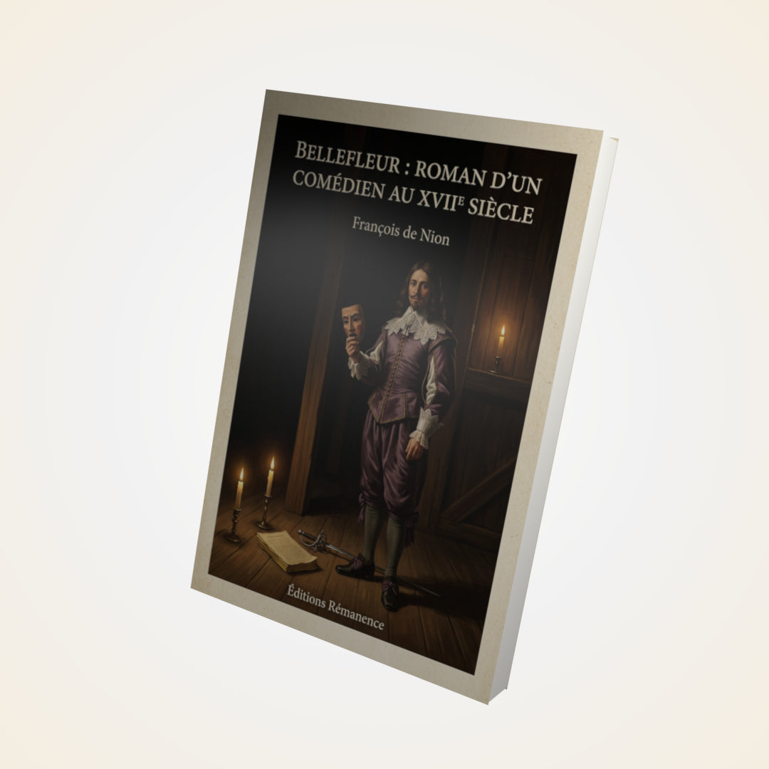Livre Bellefleur : Roman d'un comédien au XVIIe siècle - François de Nion - Couverture 3D