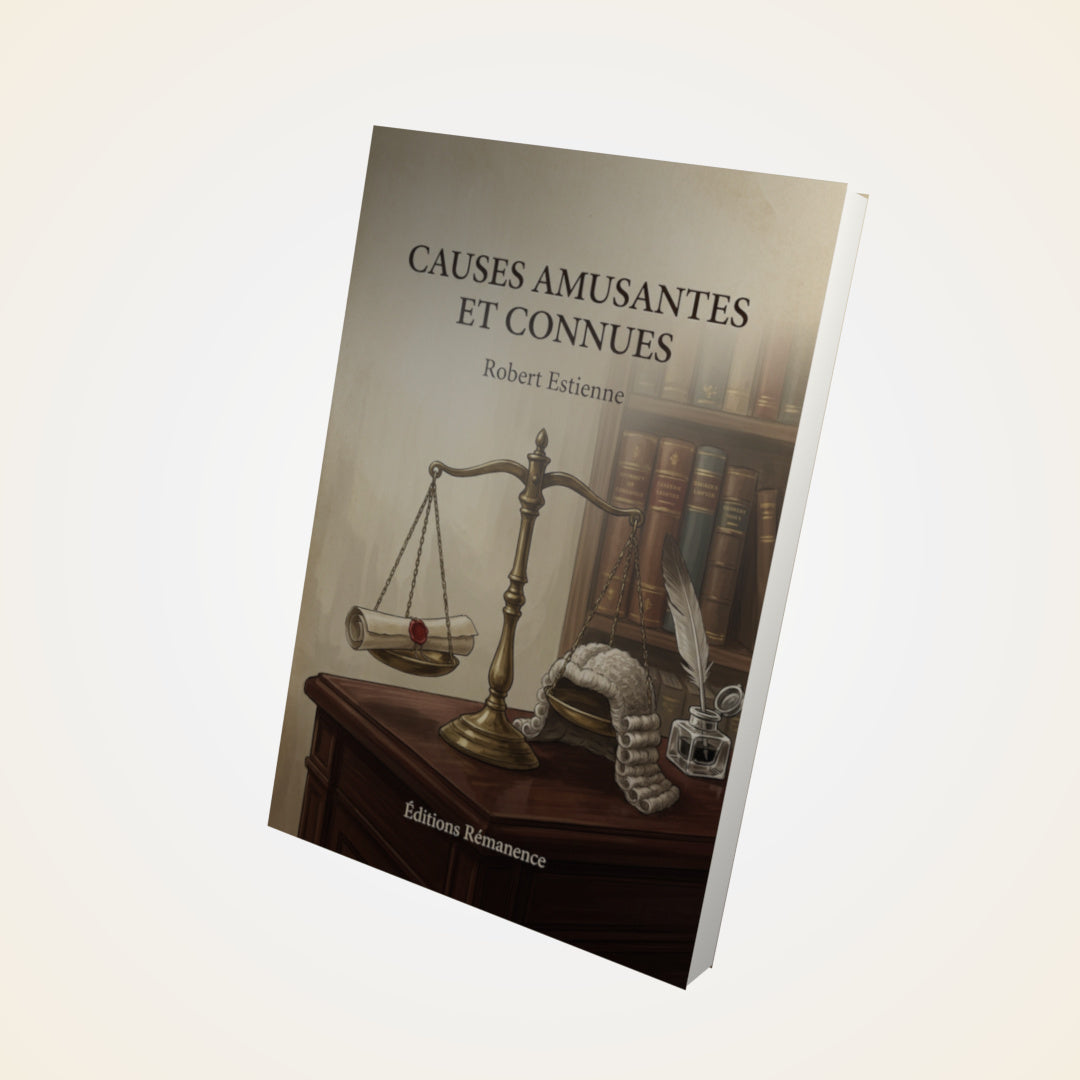 Livre Causes amusantes et connues - Robert Estienne - Couverture 3D
