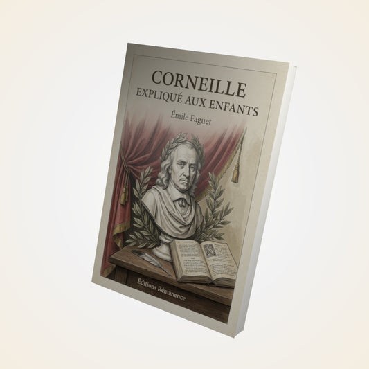 Livre Corneille expliqué aux enfants - Émile Faguet - Couverture 3D