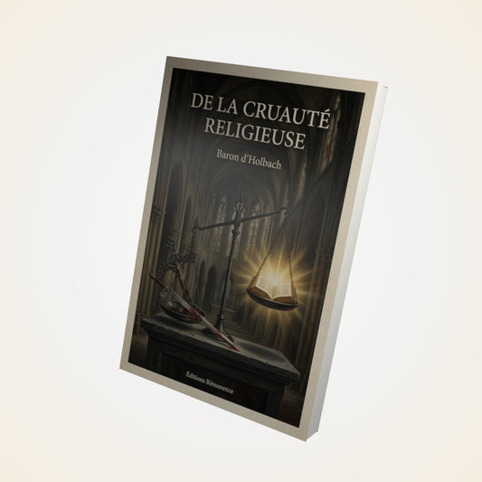 Livre De la cruauté religieuse - Baron d'Holbach - Couverture 3D