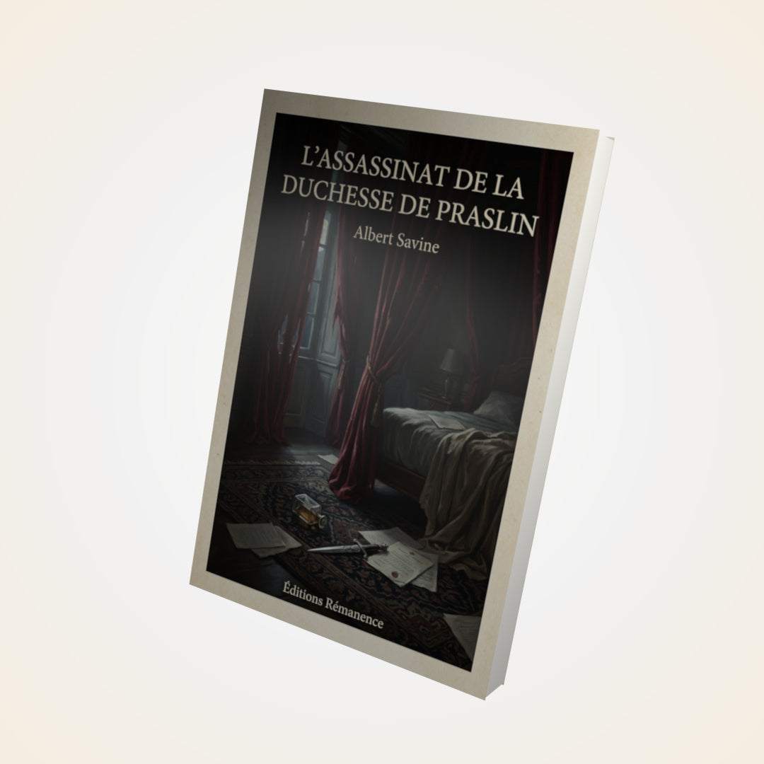 Livre L'Assassinat de la Duchesse de Praslin - Albert Savine - Couverture 3D