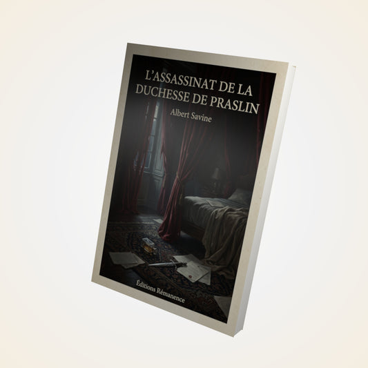 Livre L'Assassinat de la Duchesse de Praslin - Albert Savine - Couverture 3D
