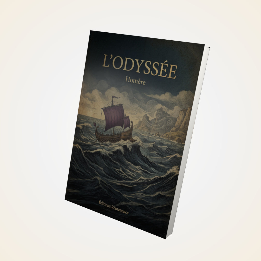 Livre L'Odyssée - Homère - Couverture 3D