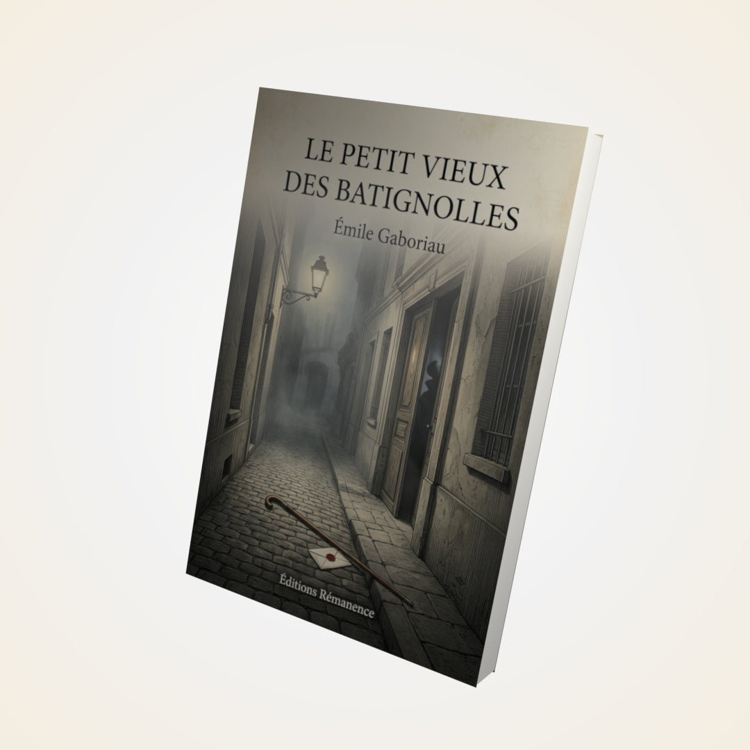 Livre Le petit vieux des Batignolles - Émile Gaboriau - Couverture 3D