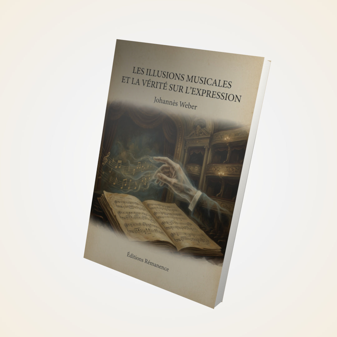 Livre Les illusions musicales et la vérité sur l'expression - Johannès Weber - Couverture 3D