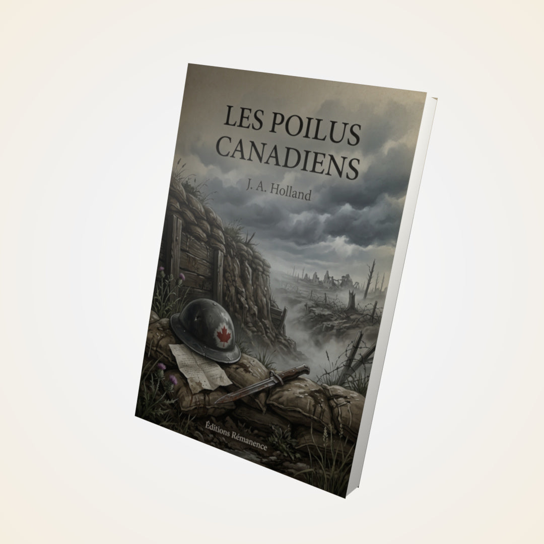 Livre Les poilus canadiens - J. A. Holland - Couverture 3D