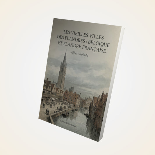 Livre Les vieilles villes des Flandres : Belgique et Flandre française - Albert Robida - Couverture 3D
