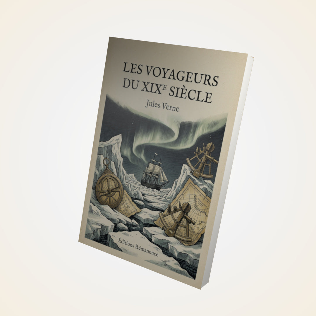 Livre Les voyageurs du XIXe siècle - Jules Verne - Couverture 3D