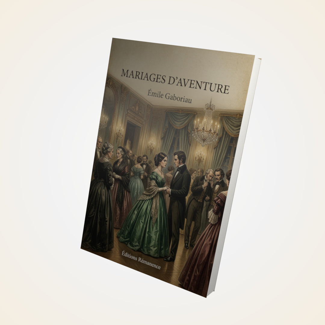 Livre Mariages d'aventure - Émile Gaboriau - Couverture 3D
