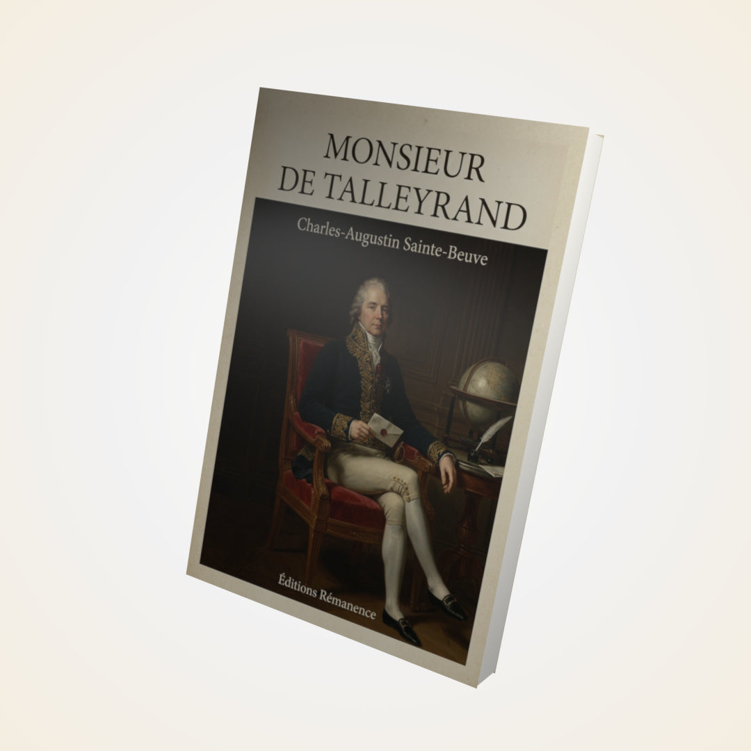 Livre Monsieur de Talleyrand - Charles-Augustin Sainte-Beuve - Couverture 3D