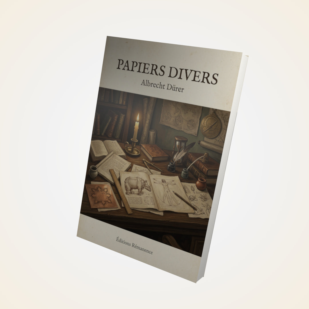 Livre Papiers divers - Albrecht Dürer - Couverture 3D