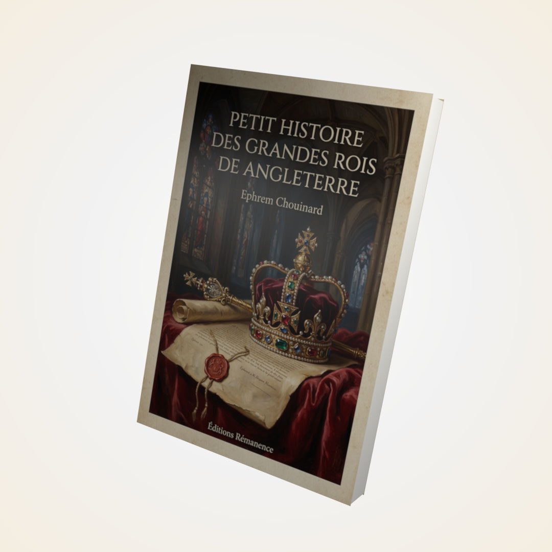 Livre Petit histoire des grandes rois de Angleterre - Ephrem Chouinard - Couverture 3D