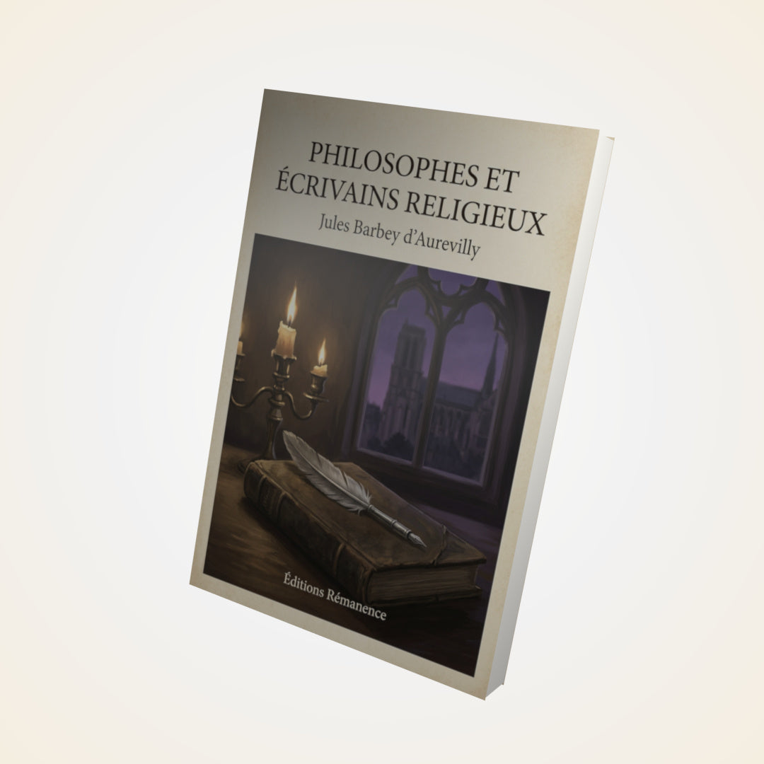 Livre Philosophes et Écrivains Religieux - Jules Barbey d'Aurevilly - Couverture 3D