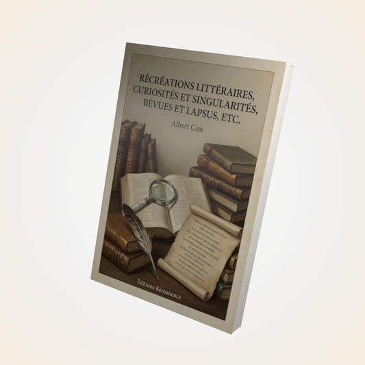 Livre Récréations littéraires, curiosités et singularités, bévues et lapsus, etc. - Albert Cim - Couverture 3D