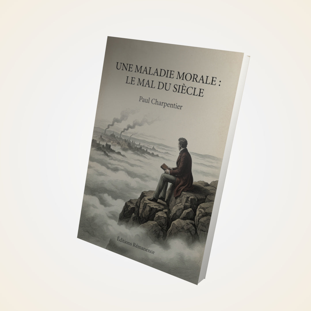 Livre Une Maladie Morale : Le mal du siècle - Paul Charpentier - Couverture 3D