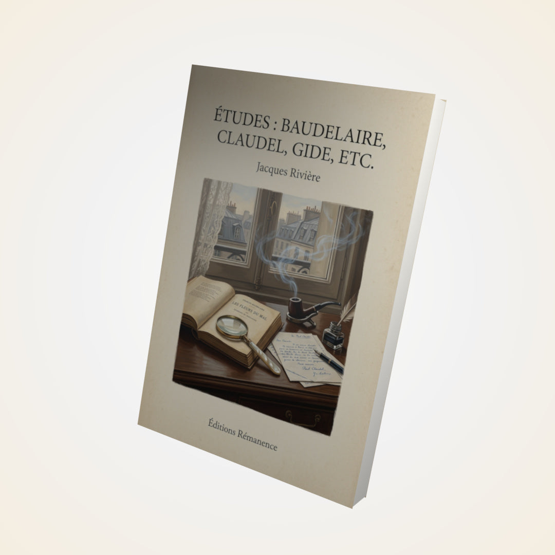 Livre Études : Baudelaire, Claudel, Gide, etc. - Jacques Rivière - Couverture 3D