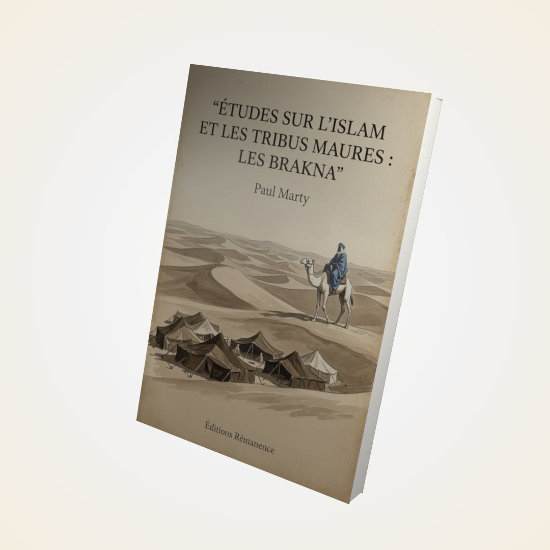 Livre Études sur l'Islam et les tribus Maures : Les Brakna - Paul Marty - Couverture 3D