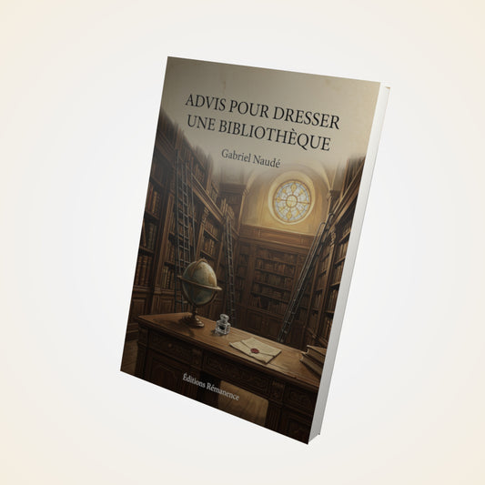 Livre Advis pour dresser une bibliothèque - Gabriel Naudé - Couverture 3D