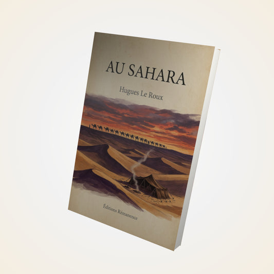 Livre Au Sahara - Hugues Le Roux - Couverture 3D