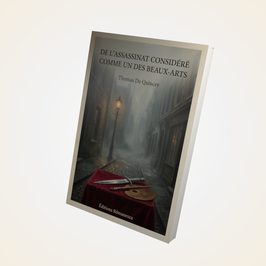 Livre De l'assassinat considéré comme un des Beaux-Arts - Thomas De Quincey - Couverture 3D