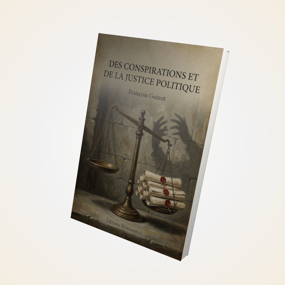 Livre Des conspirations et de la justice politique - François Guizot - Couverture 3D