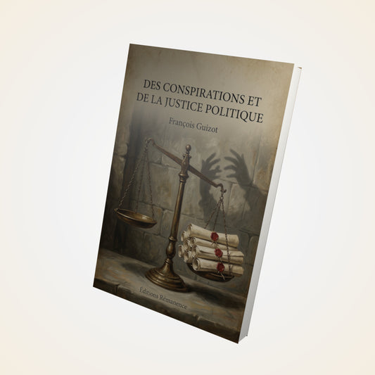 Livre Des conspirations et de la justice politique - François Guizot - Couverture 3D