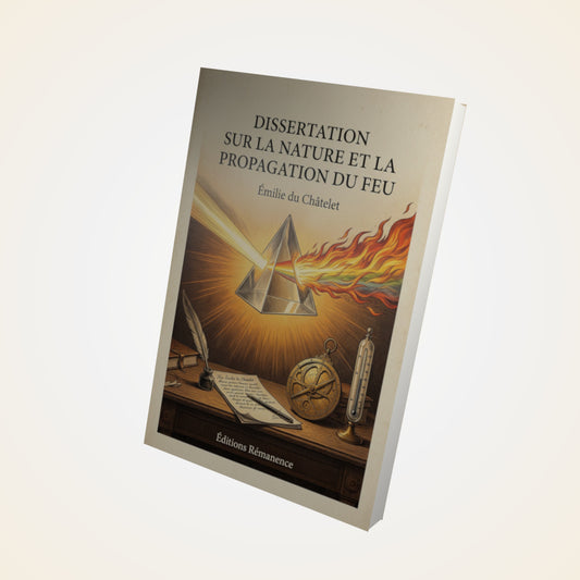 Livre Dissertation sur la nature et la propagation du feu - Émilie du Châtelet - Couverture 3D