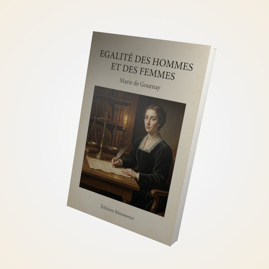Livre Egalité des hommes et des femmes - Marie de Gournay - Couverture 3D