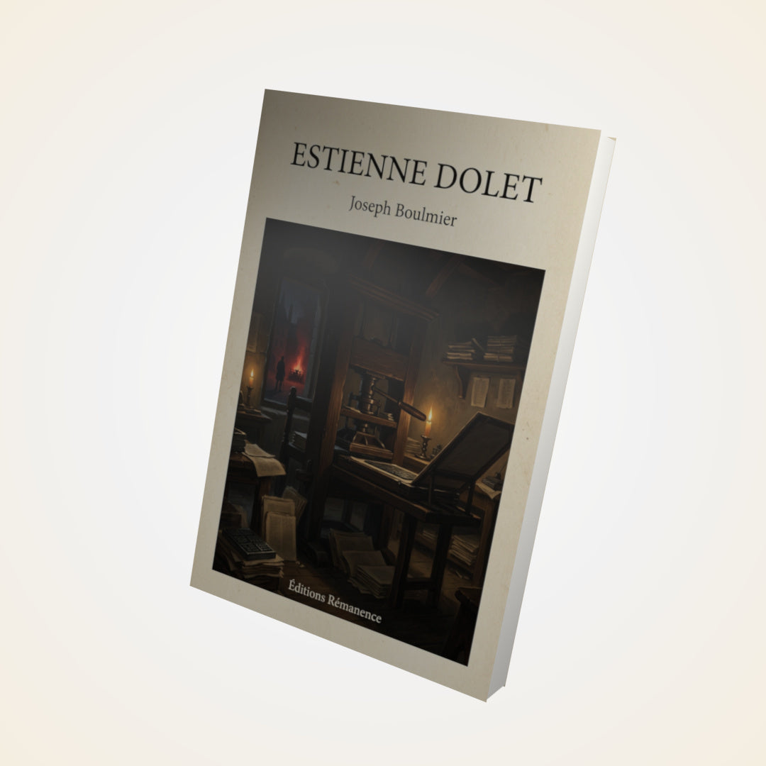 Livre Estienne Dolet - Joseph Boulmier - Couverture 3D