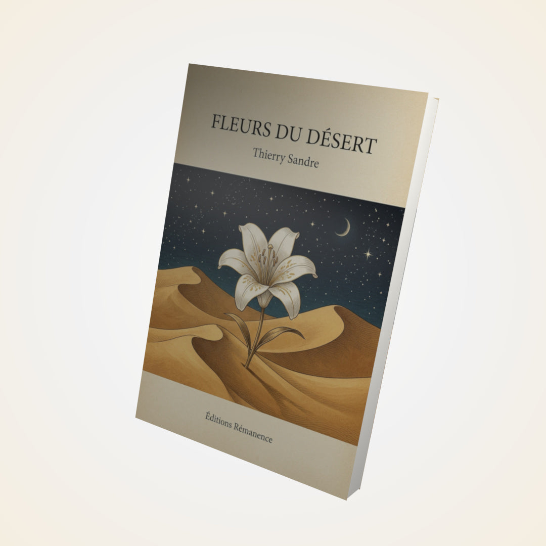 Livre Fleurs du désert - Thierry Sandre - Couverture 3D
