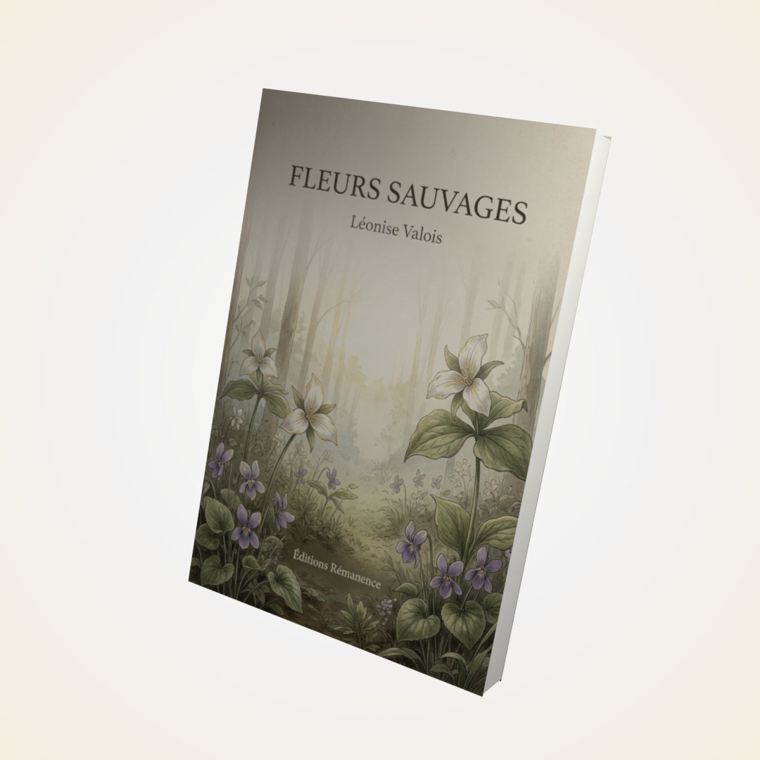 Livre Fleurs sauvages - Léonise Valois - Couverture 3D