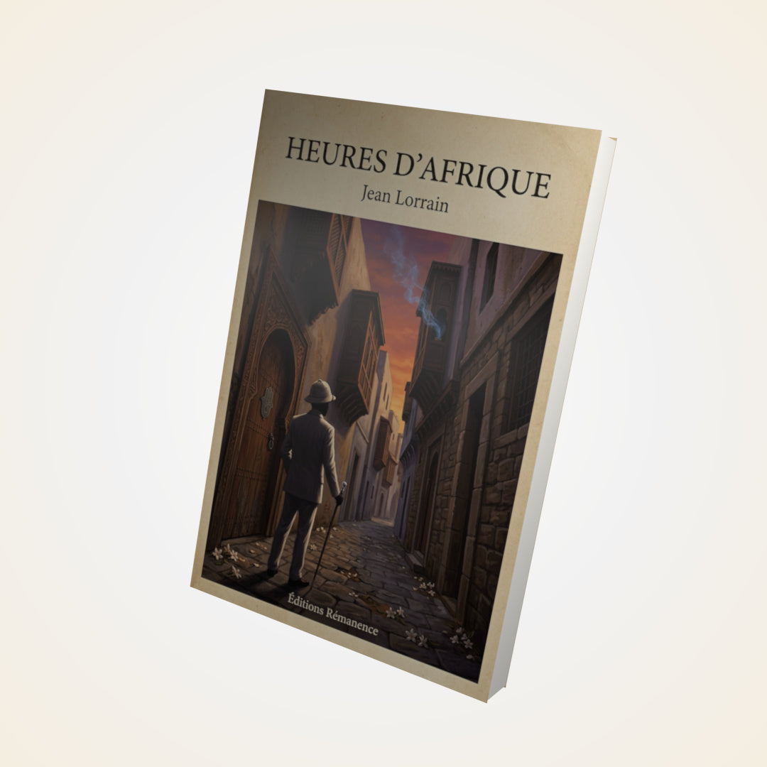 Livre Heures d'Afrique - Jean Lorrain - Couverture 3D