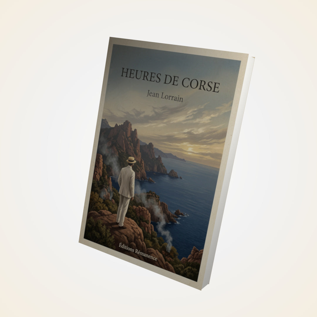 Livre Heures de Corse - Jean Lorrain - Couverture 3D