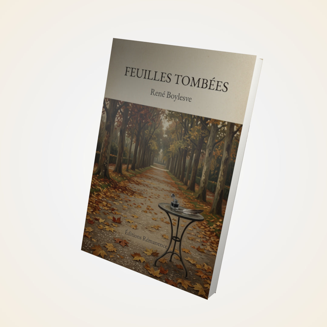 Livre Feuilles tombées - René Boylesve - Couverture 3D