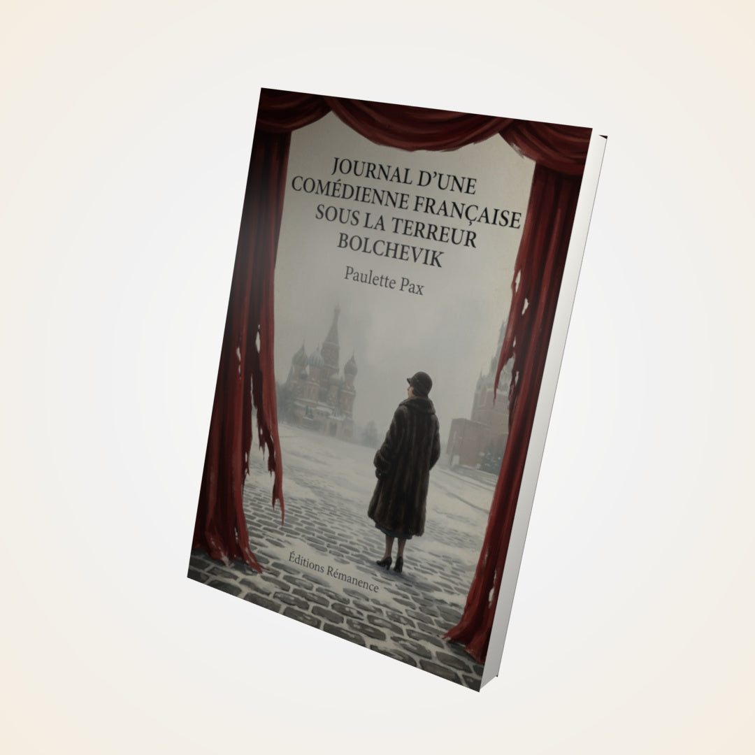 Livre Journal d'une Comédienne Française sous la Terreur Bolchevik - Paulette Pax - Couverture 3D