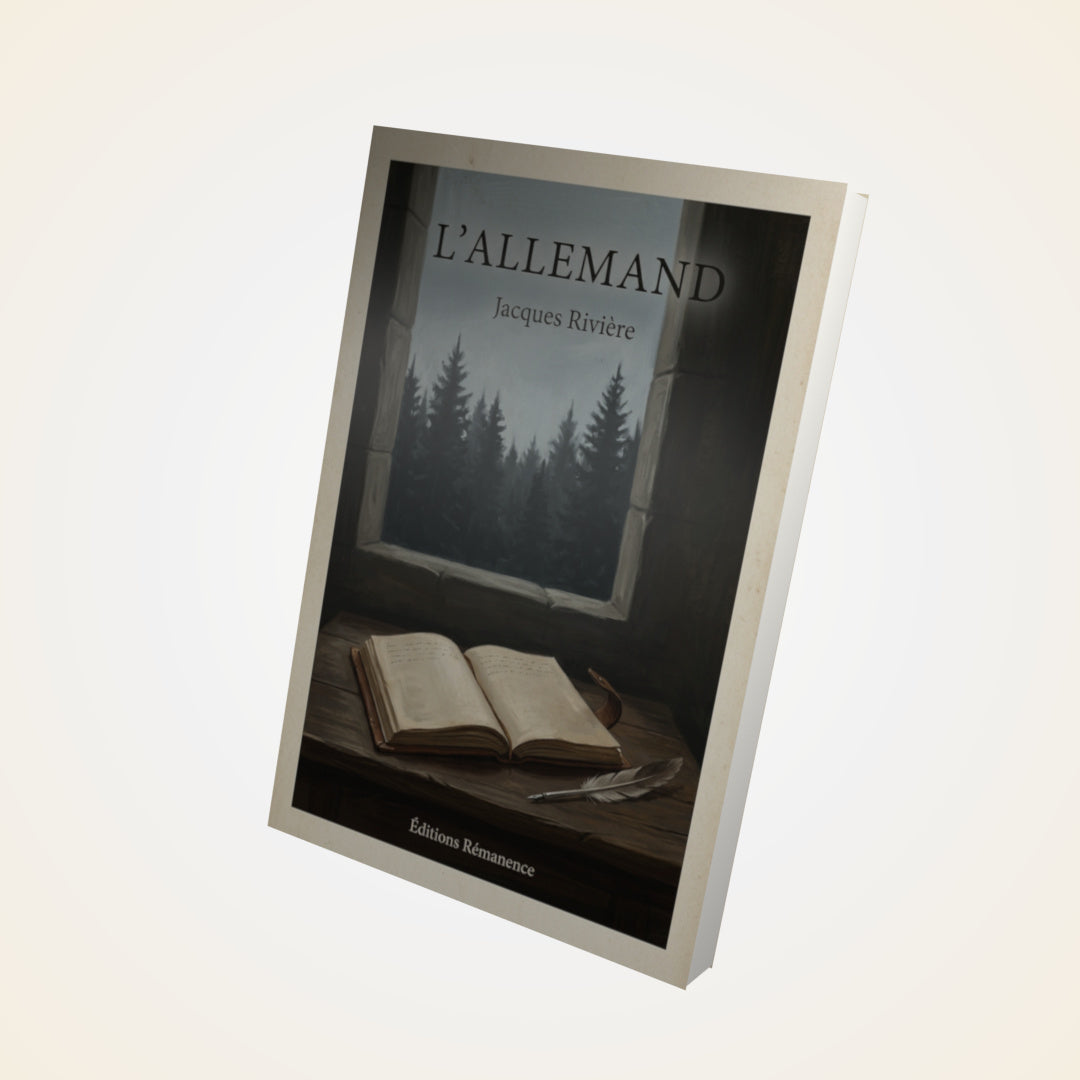 Livre L'Allemand - Jacques Rivière - Couverture 3D
