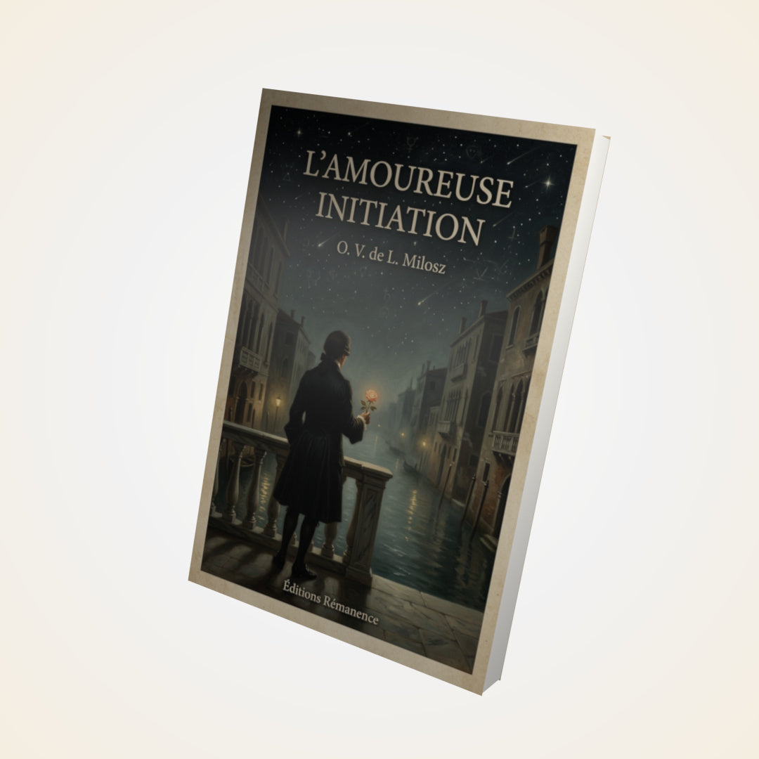 Livre L'Amoureuse Initiation - O. V. de L. Milosz - Couverture 3D
