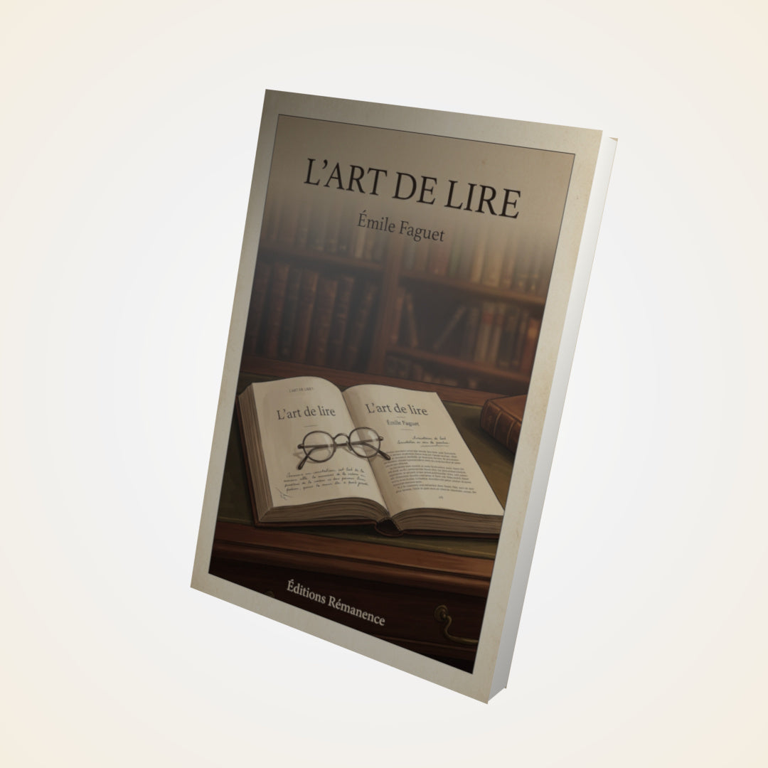 Livre L'art de lire - Émile Faguet - Couverture 3D