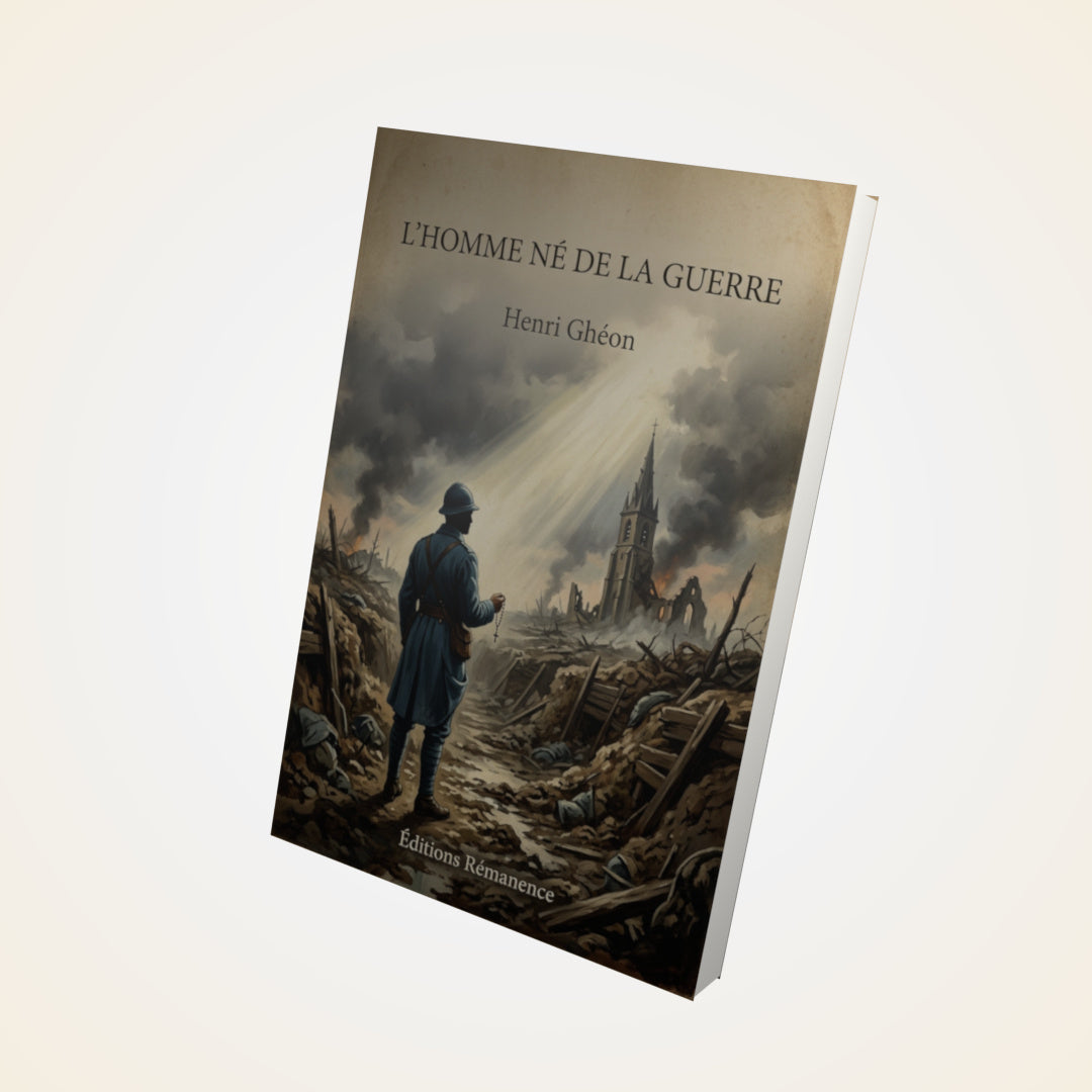 Livre L'homme né de la guerre - Henri Ghéon - Couverture 3D