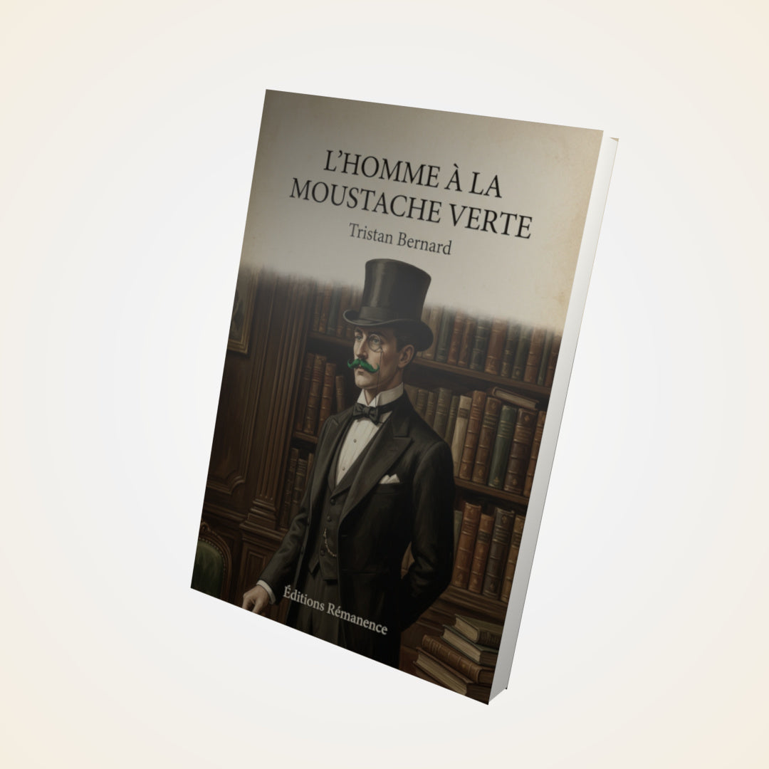 Livre L'homme à la moustache verte - Tristan Bernard - Couverture 3D